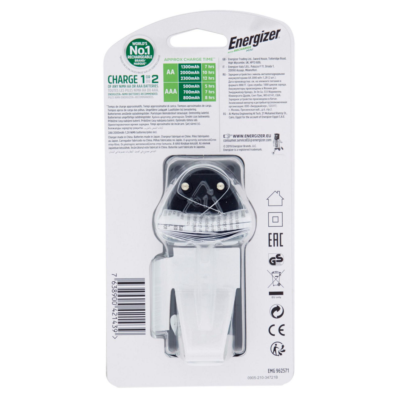 Caricatore pile mini + 2 pile stilo AA - Immagine 31