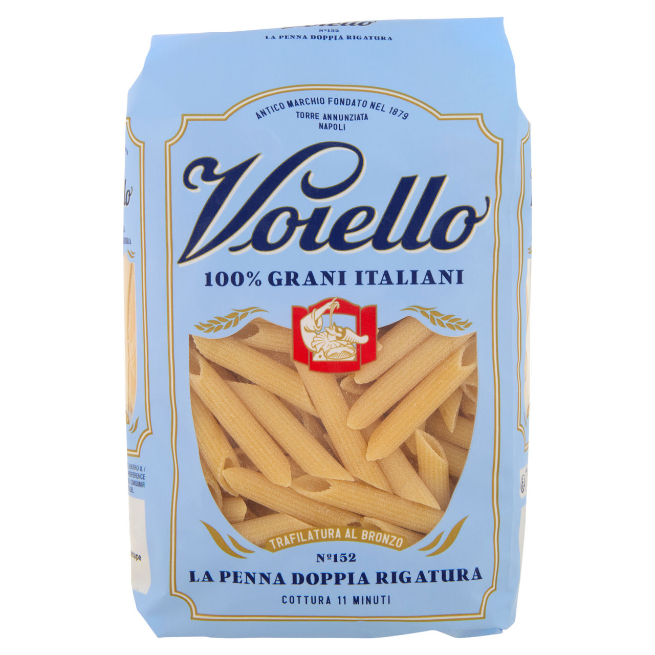 Penna doppia rigatura n. 152 pasta di semola di grano duro 500 gr - Immagine 01