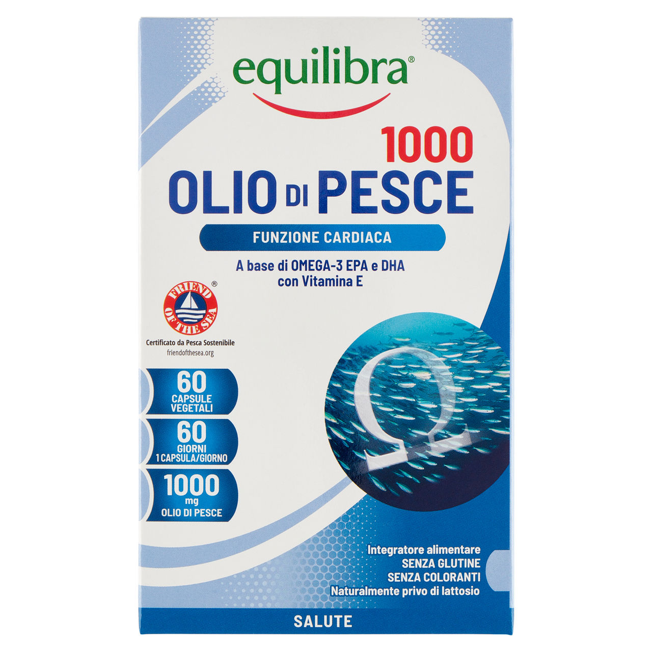 Integratore alimentare funzione cardiaca olio di pesce 1000 60 capsule