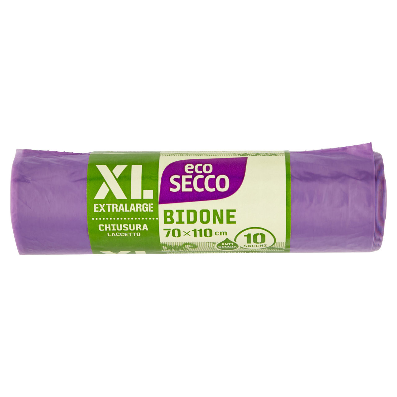 Sacchi nettezza condominiali con laccetti 110 lt 10 pz