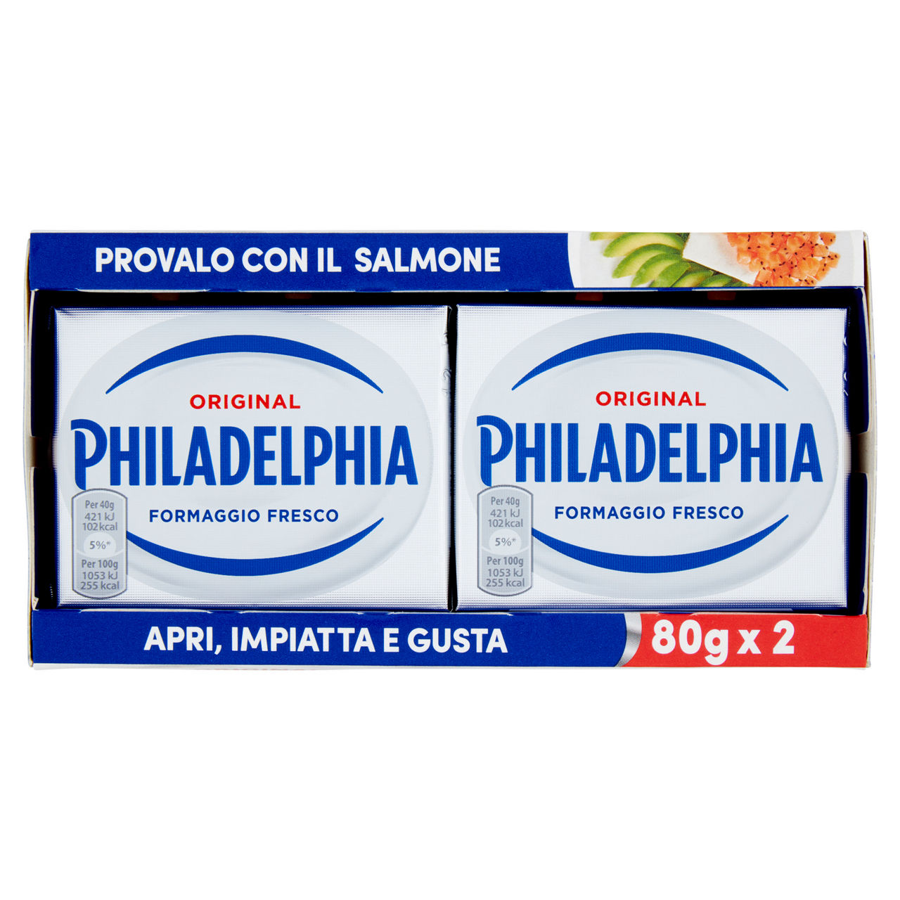 Formaggio fresco spalmabile 2 pz da 80 gr - Immagine 01