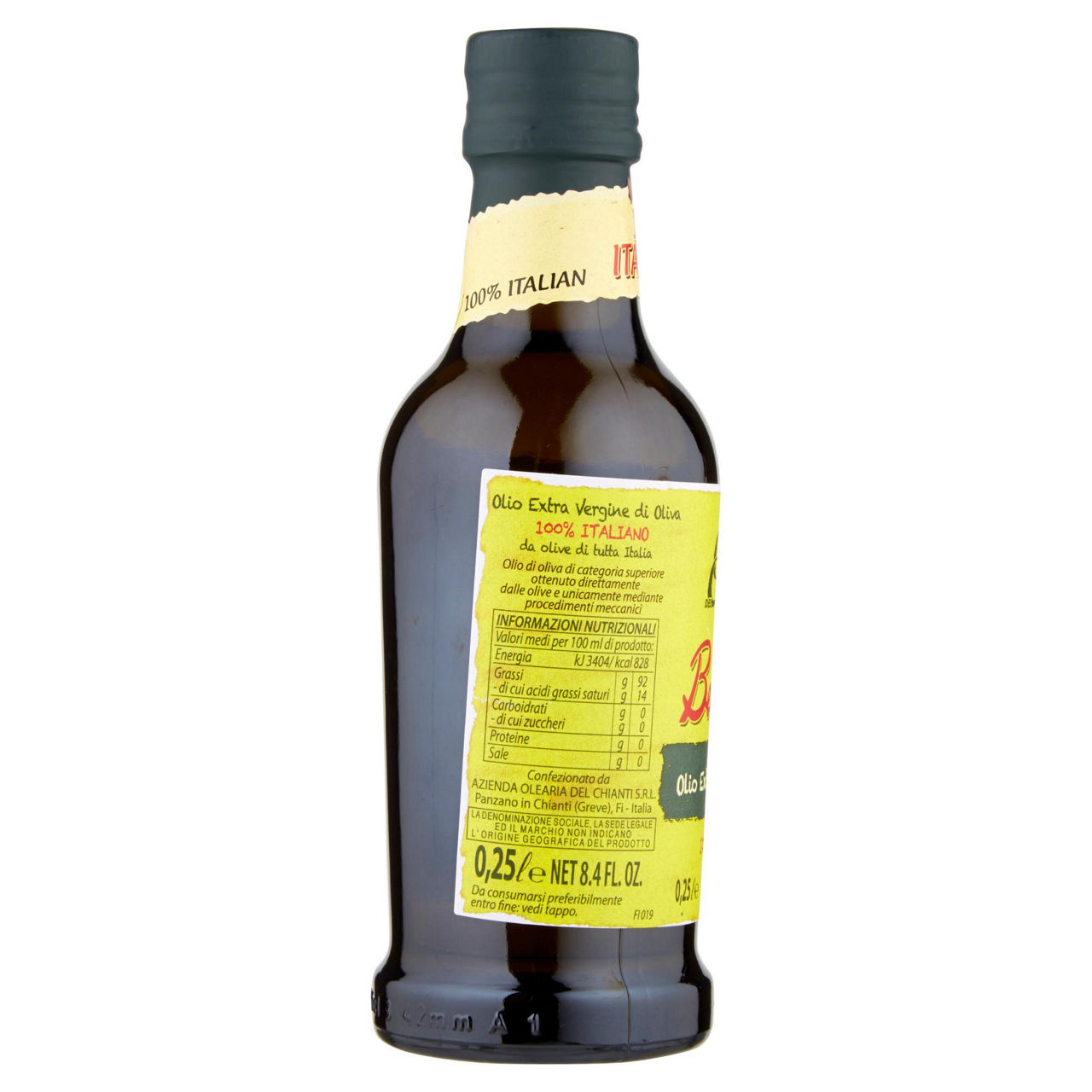 Olio extravergine di oliva filtrato 100% italiano az.olearia del chianti ml.250 - Immagine 51