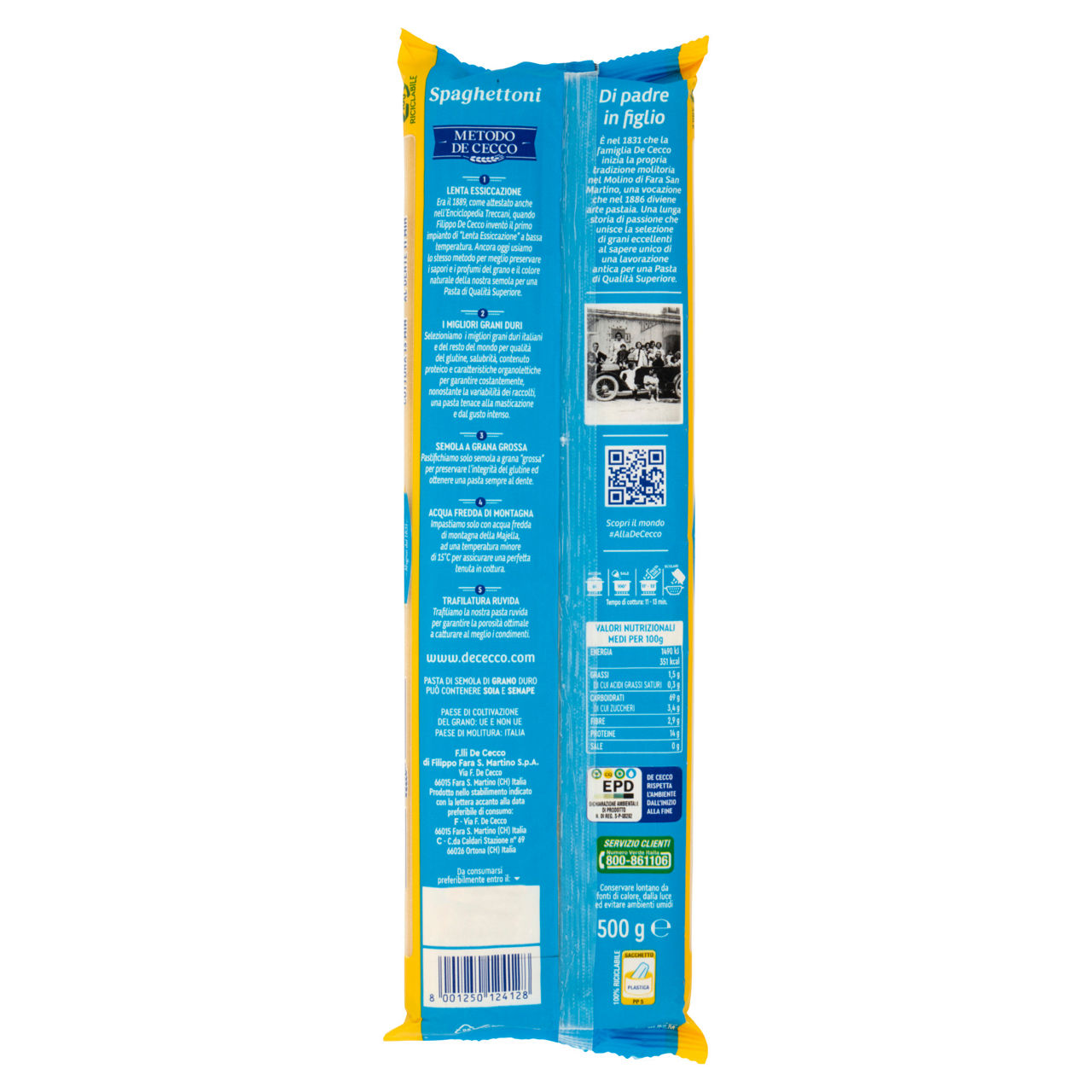Spaghettoni n. 412 pasta di semola di grano duro 500 gr - Immagine 21