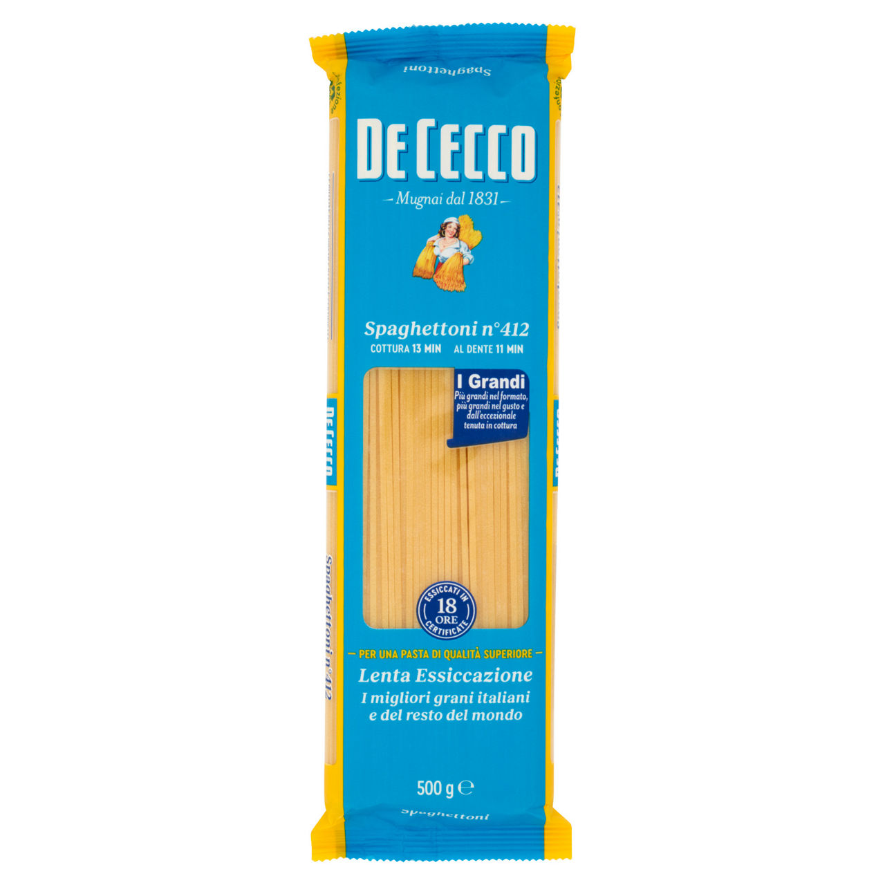 Spaghettoni n. 412 pasta di semola di grano duro 500 gr