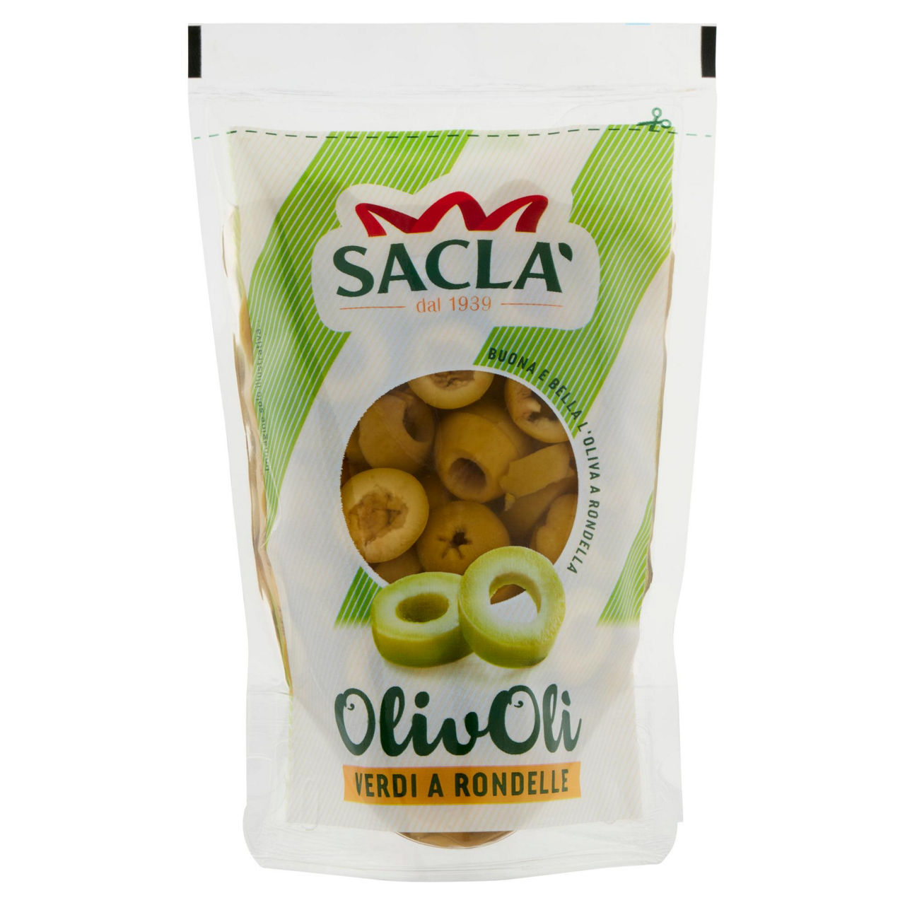 Olive verdi a rondelle 185 gr