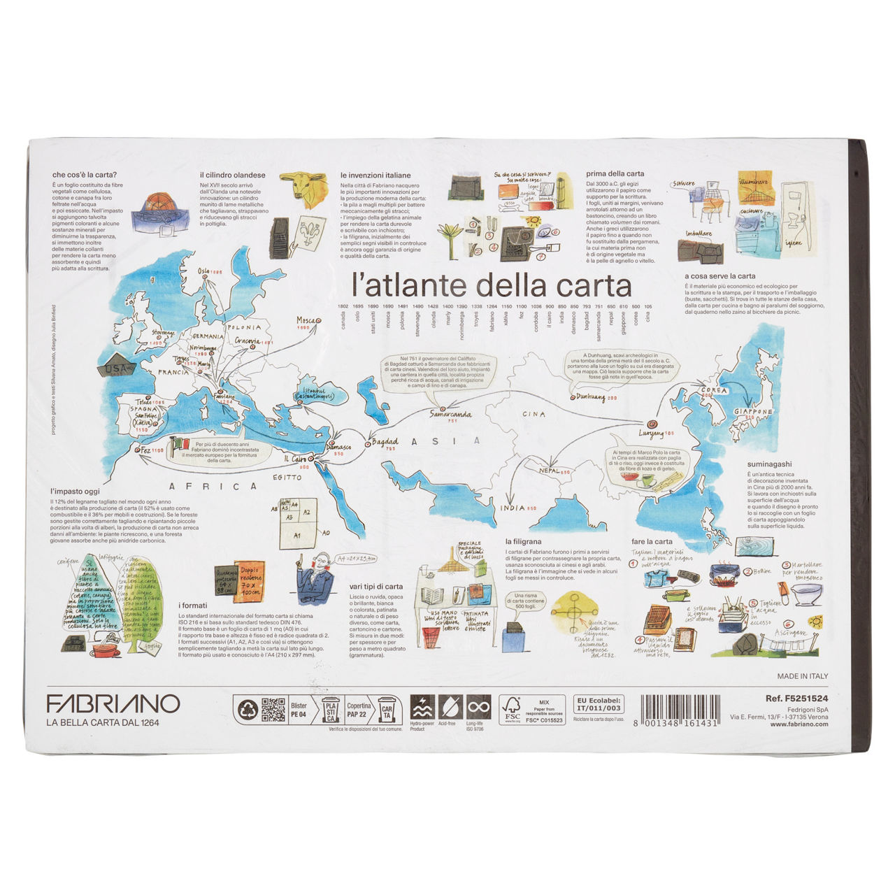 Album da disegno 24x33 220 gr 25 fogli 5 colori monoruvidi  - Immagine 31