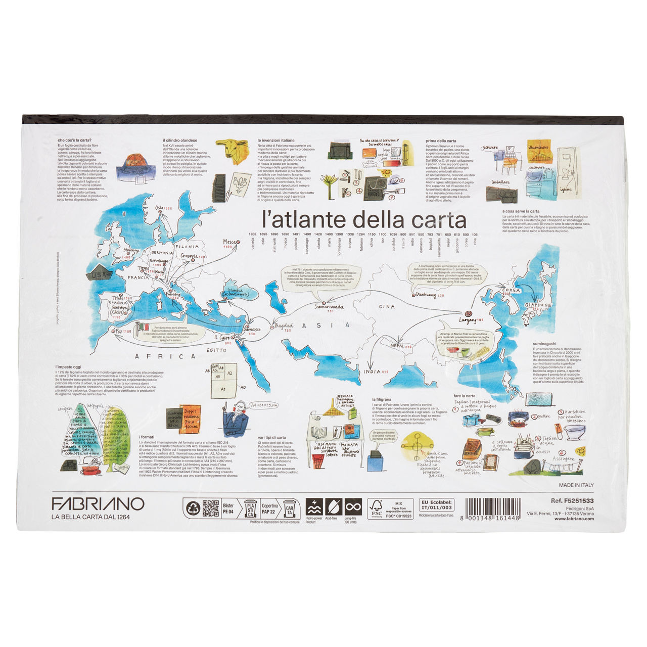 Album da disegno 33x48 220 gr 25 fogli 5 colori monoruvidi  - Immagine 51