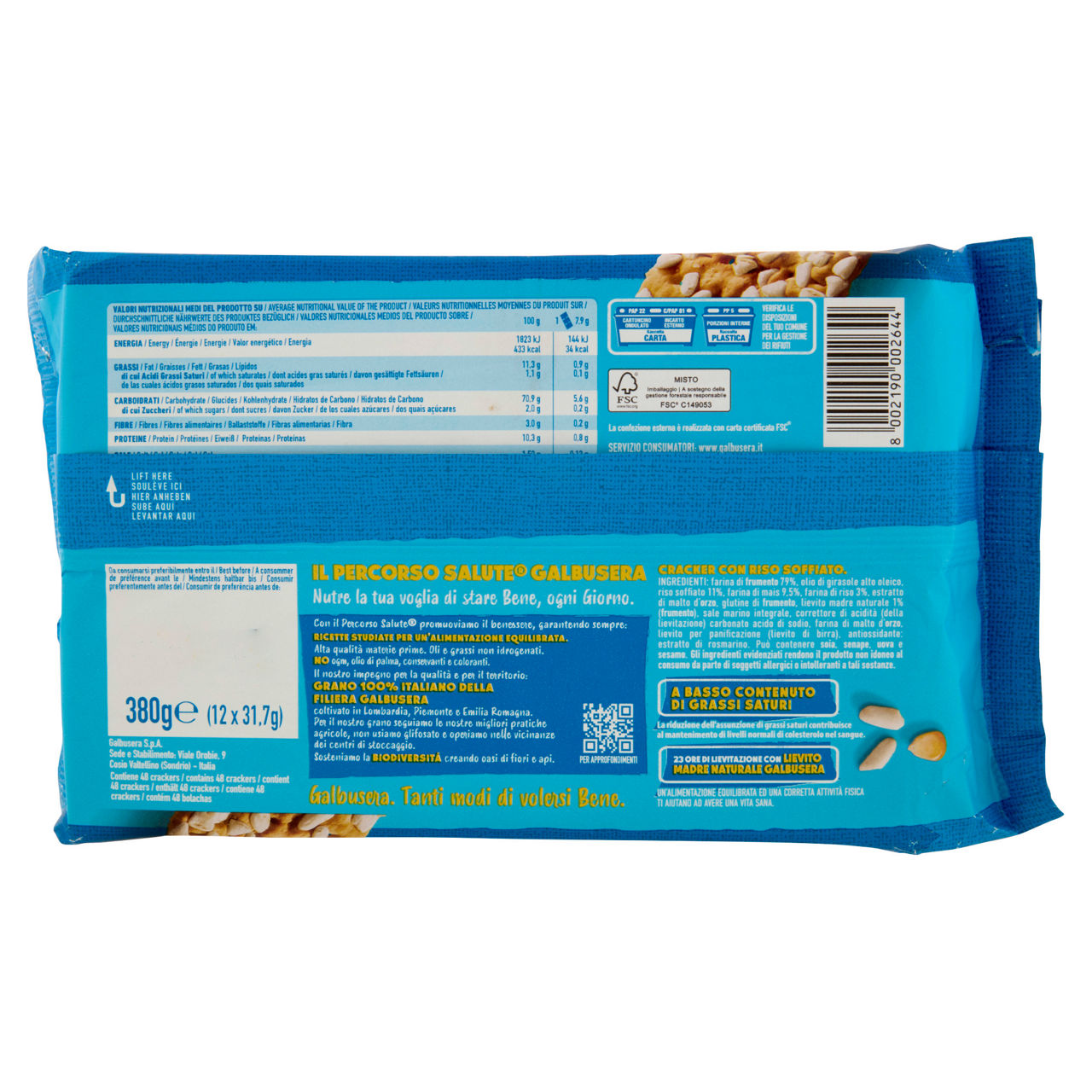 Crackers con riso soffiato 12 confezioni 380 gr - Immagine 51