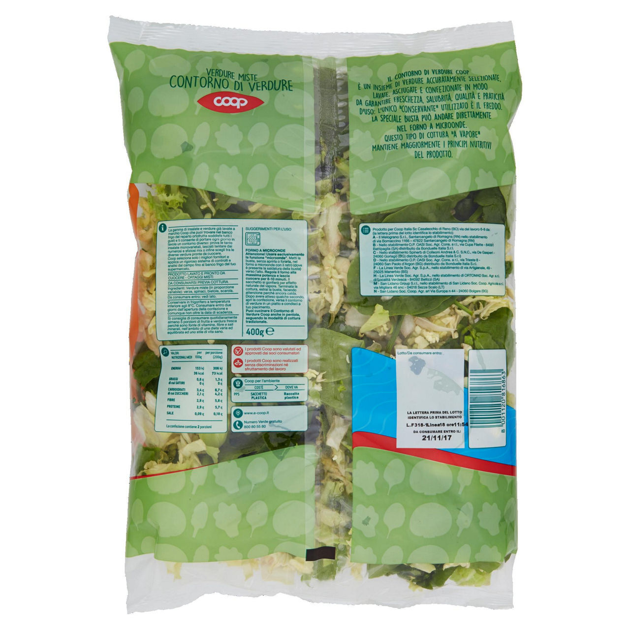 Contorno di verdure miste 400 gr - Immagine 61