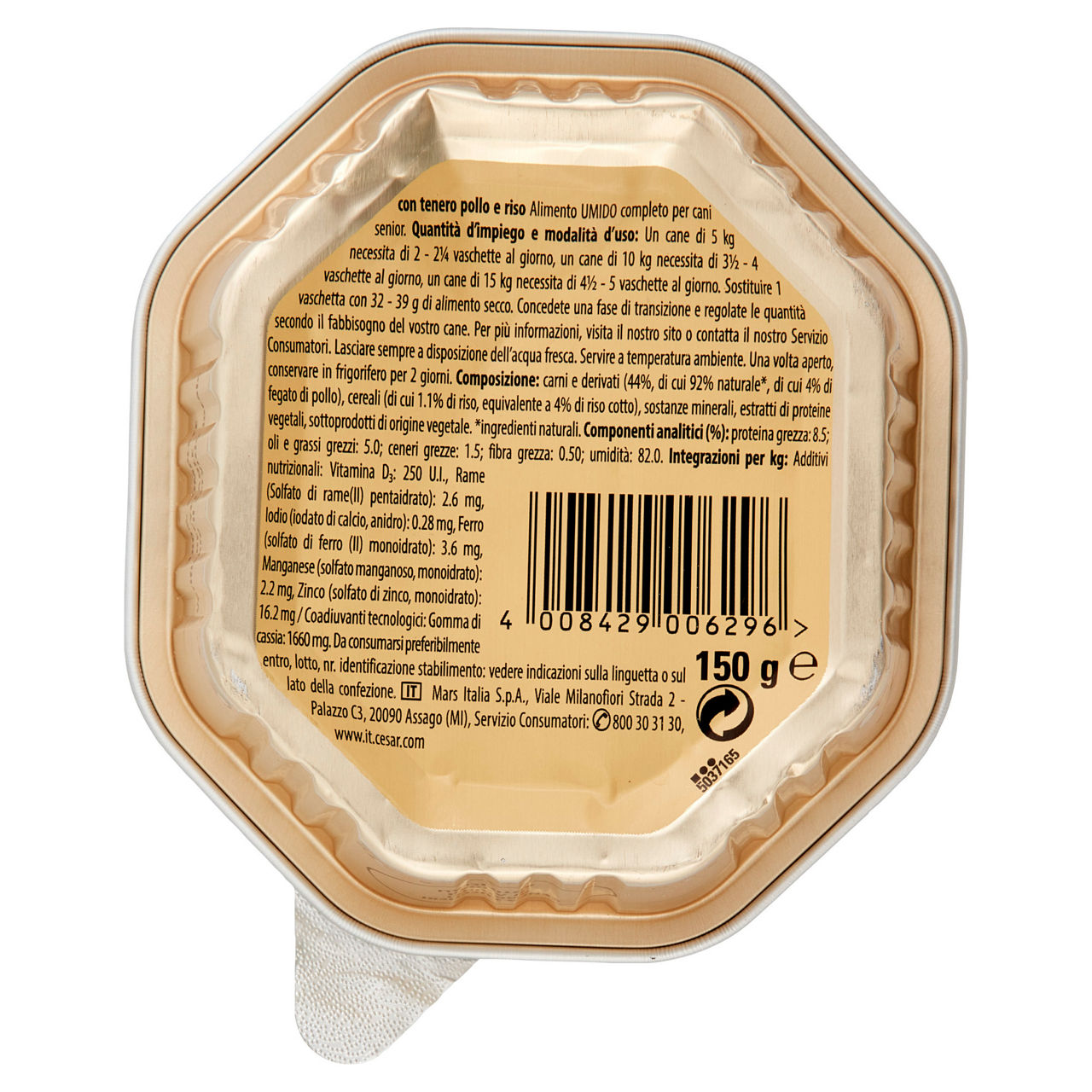 Umido per cani patè senior con pollo e riso 150 gr - Immagine 31