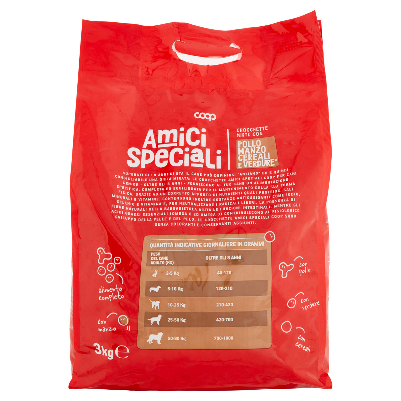Crocchette cane senior amici speciali coop pollo/manzo/cereali/verdure kg.3 - Immagine 41