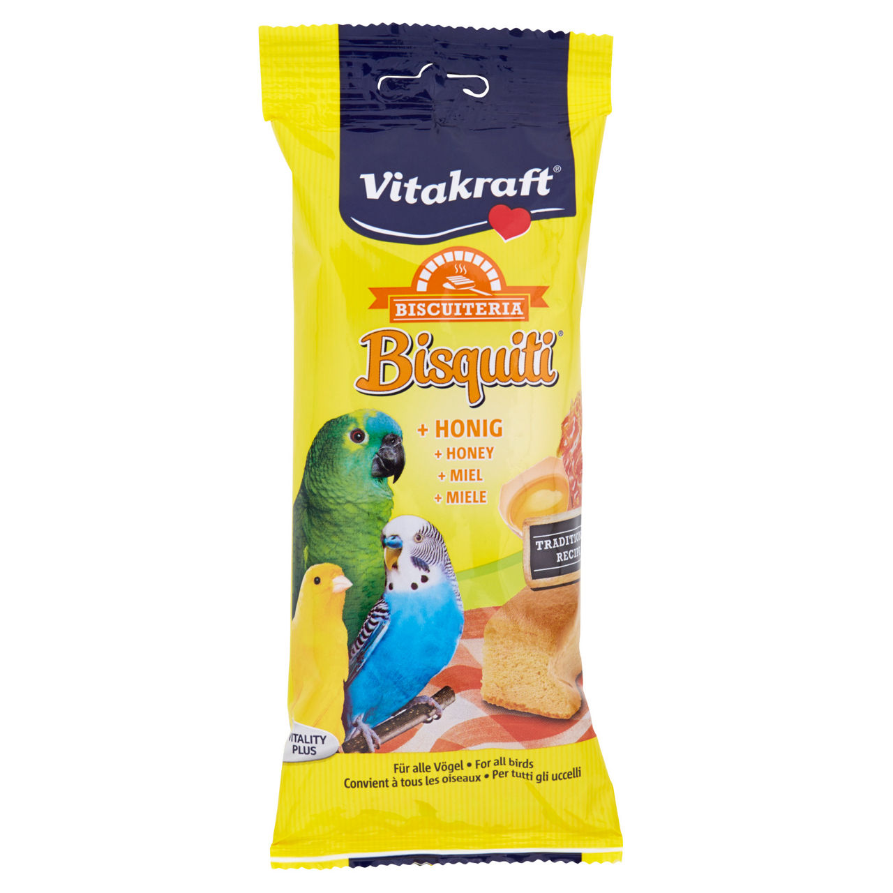 Biscotti al miele per ucellini vitakraft busta pz.4 gr. 50 - Immagine 01
