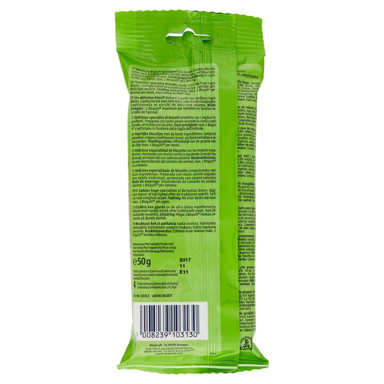 Bisquiti al sesamo per roditori vitakraft busta gr. 50 - Immagine 41