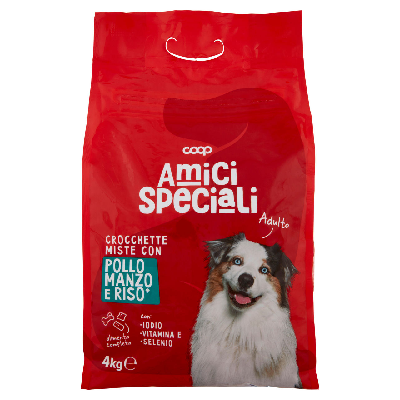Crocchette per cane con pollo manzo e riso 4 kg - Immagine 01