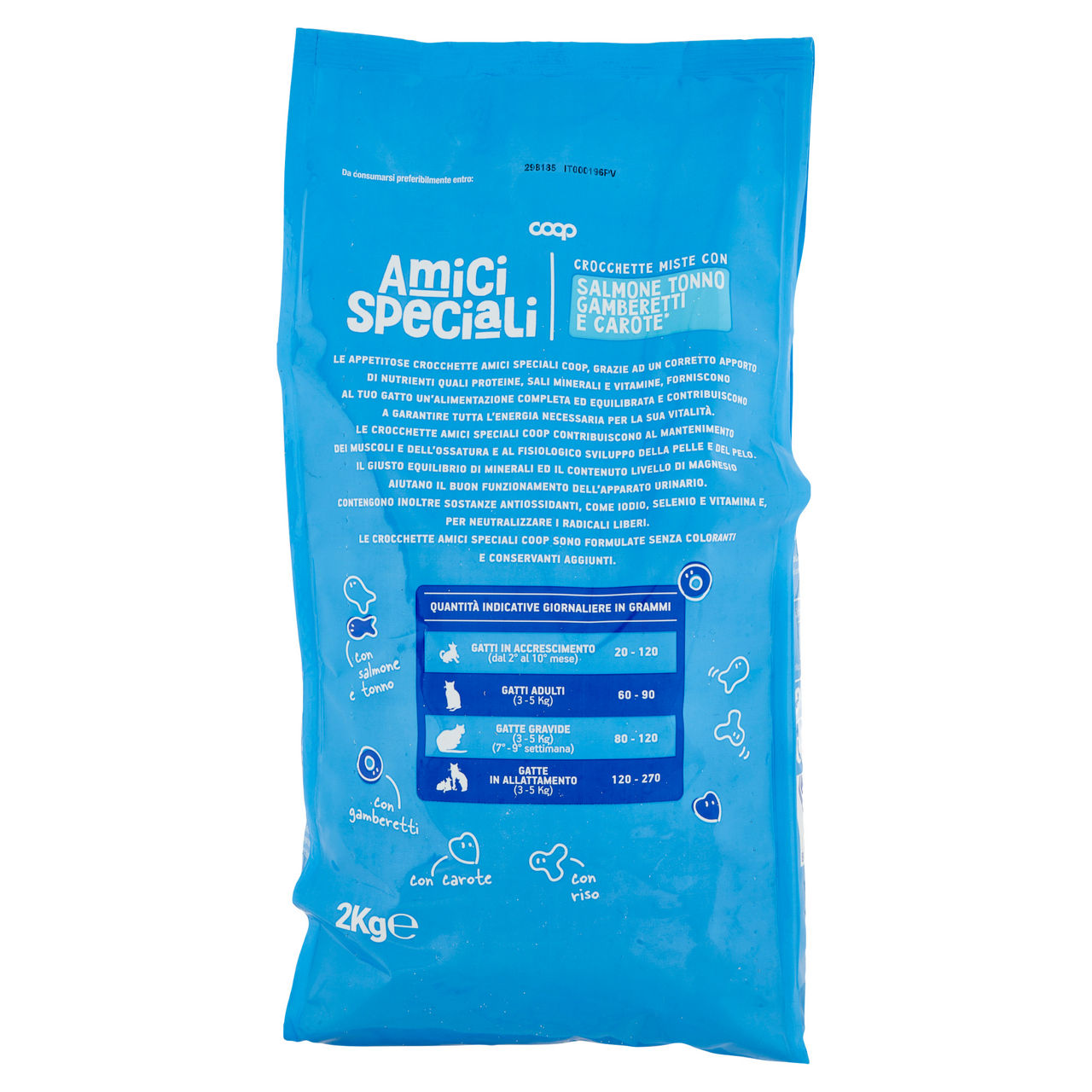 Crocchette gatto salm/ton/gamberetti/carote/riso amici speciali coop sacco kg 2 - Immagine 31