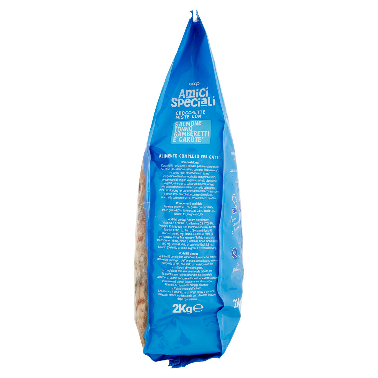Crocchette gatto salm/ton/gamberetti/carote/riso amici speciali coop sacco kg 2 - Immagine 61
