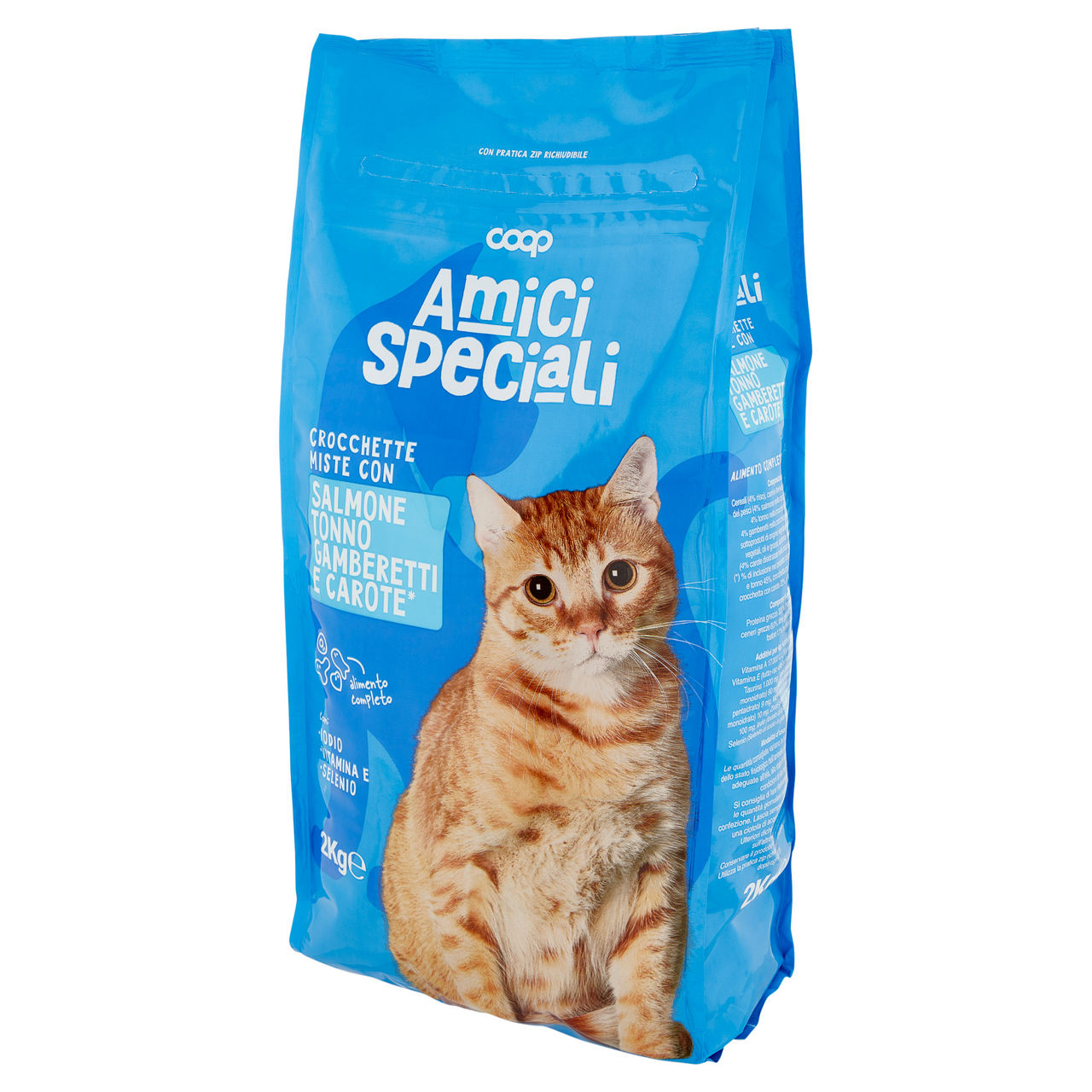Crocchette gatto salm/ton/gamberetti/carote/riso amici speciali coop sacco kg 2 - Immagine 11