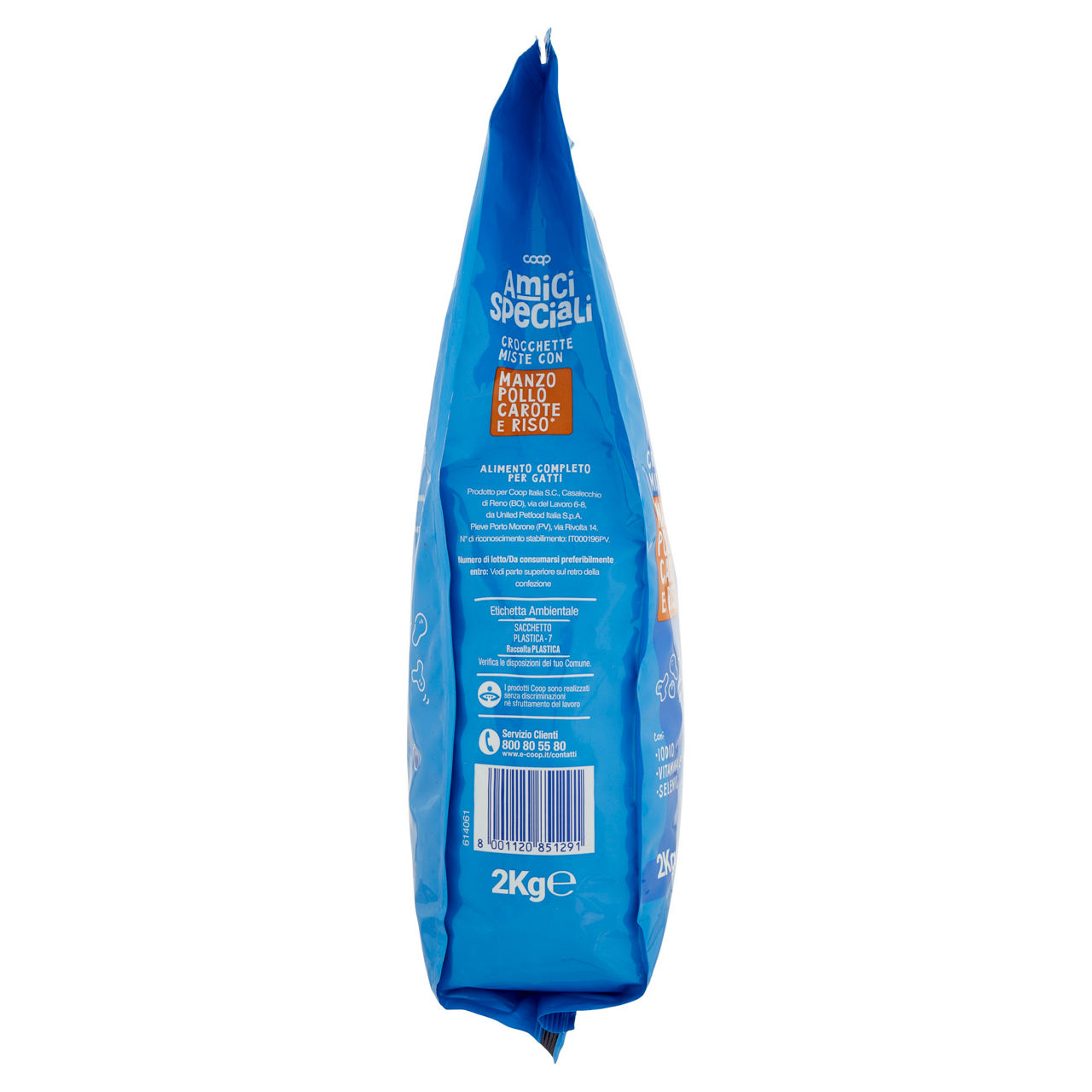 Crocchette gatto manzo/pollo/carote/riso amici speciali coop sacco kg 2 - Immagine 61