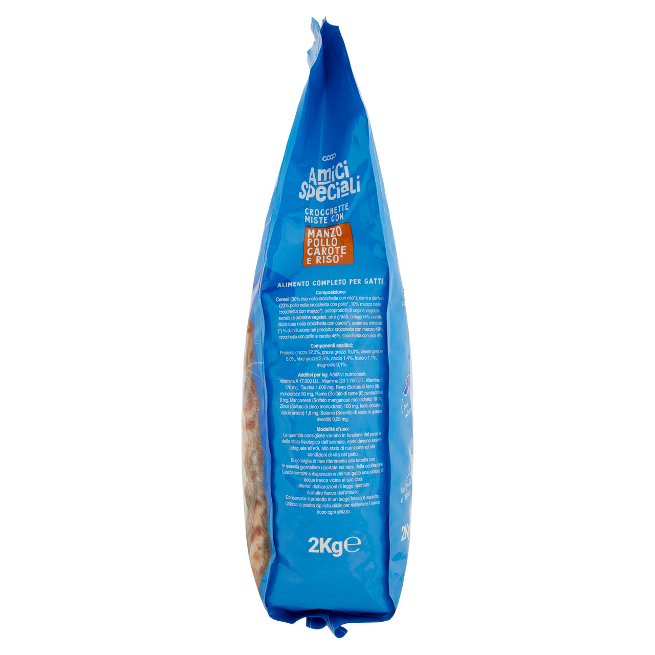 Crocchette gatto manzo/pollo/carote/riso amici speciali coop sacco kg 2 - Immagine 51