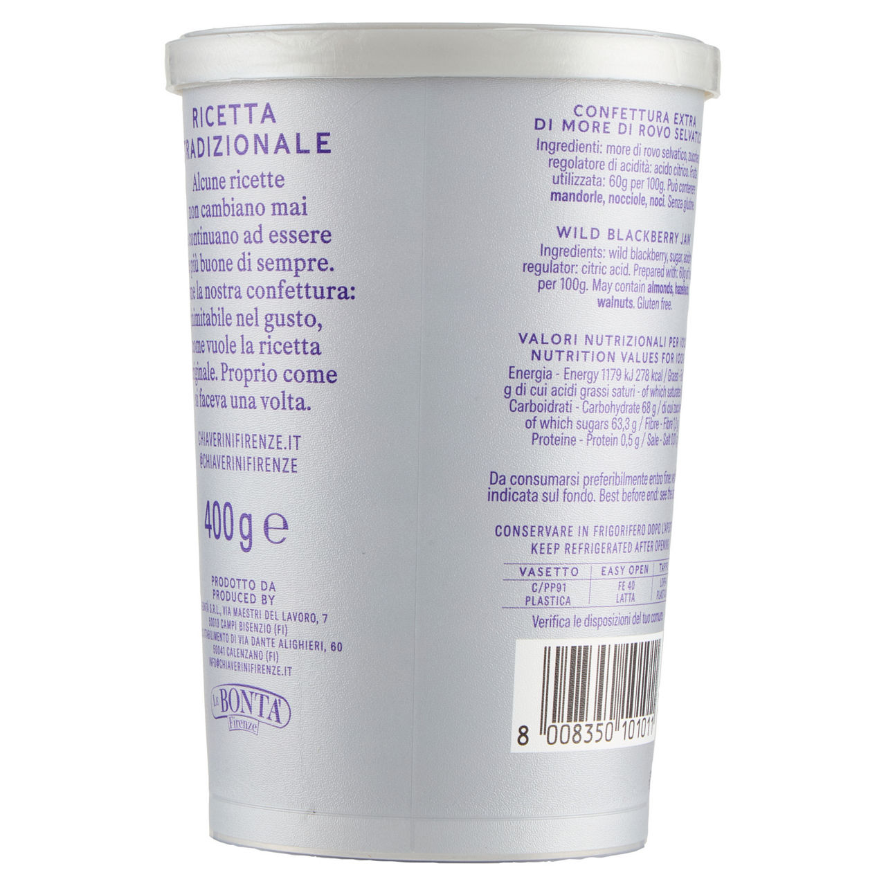 Confettura extra di more di rovo selvatico 400 gr - Immagine 31