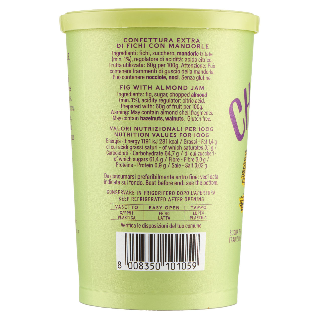 Confettura extra di fichi con mandorle 400 gr - Immagine 11