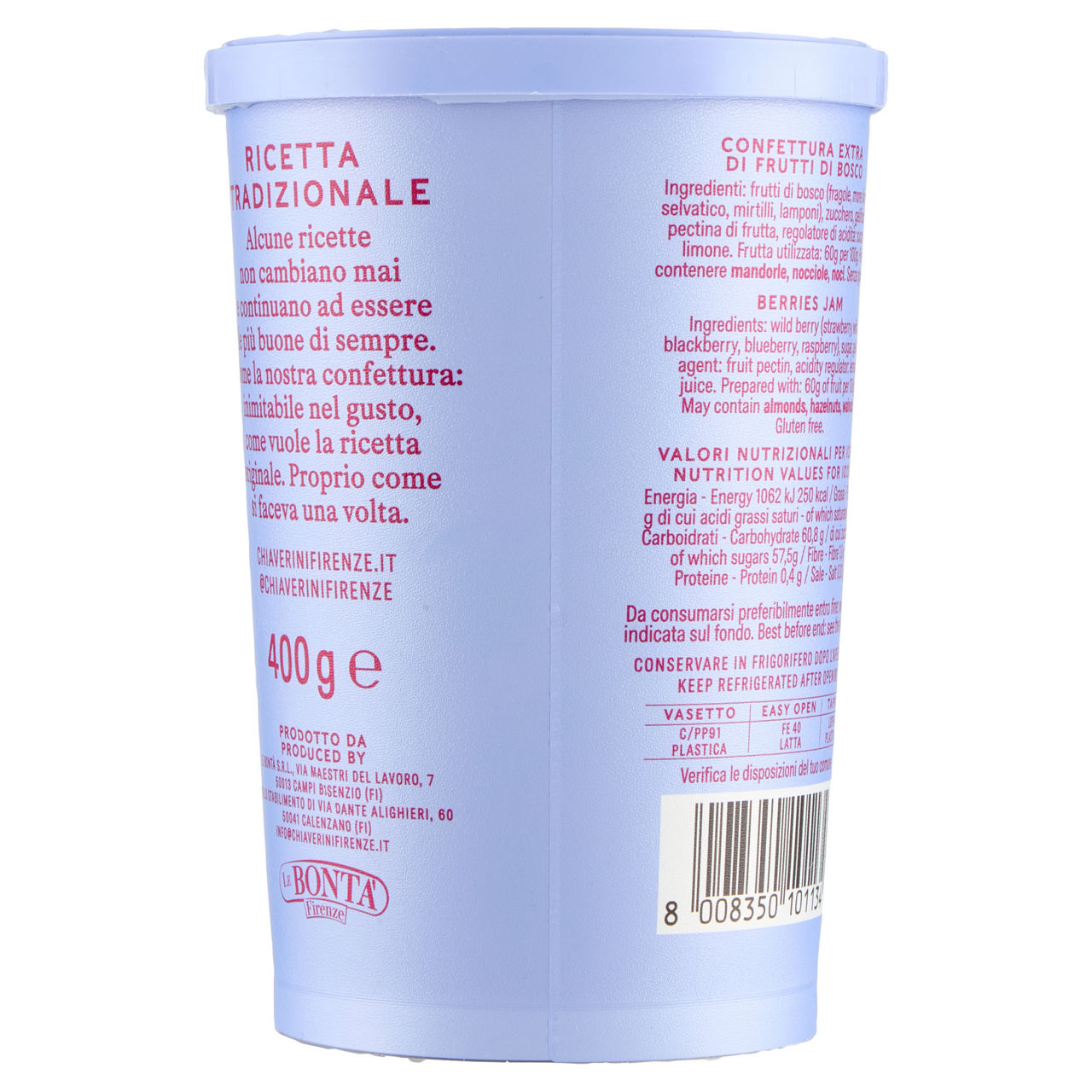 Confettura extra di frutti di bosco 400 gr - Immagine 31