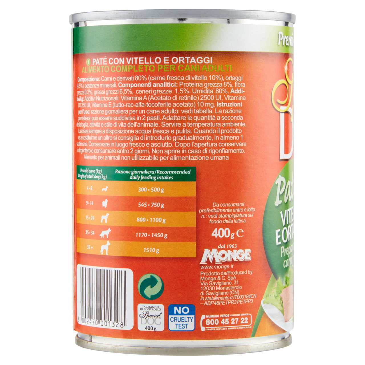 Patè cane con vitello e verdure 400 gr - Immagine 31