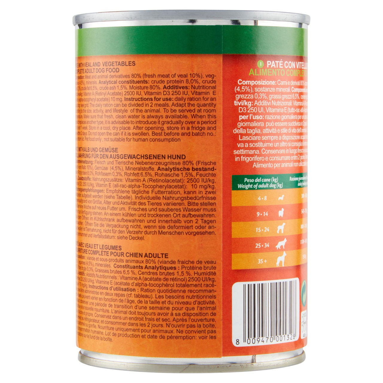 Patè cane con vitello e verdure 400 gr - Immagine 21