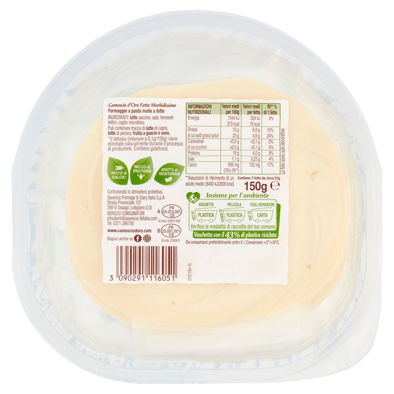 Formaggio morbido a fette 150 gr - Immagine 51