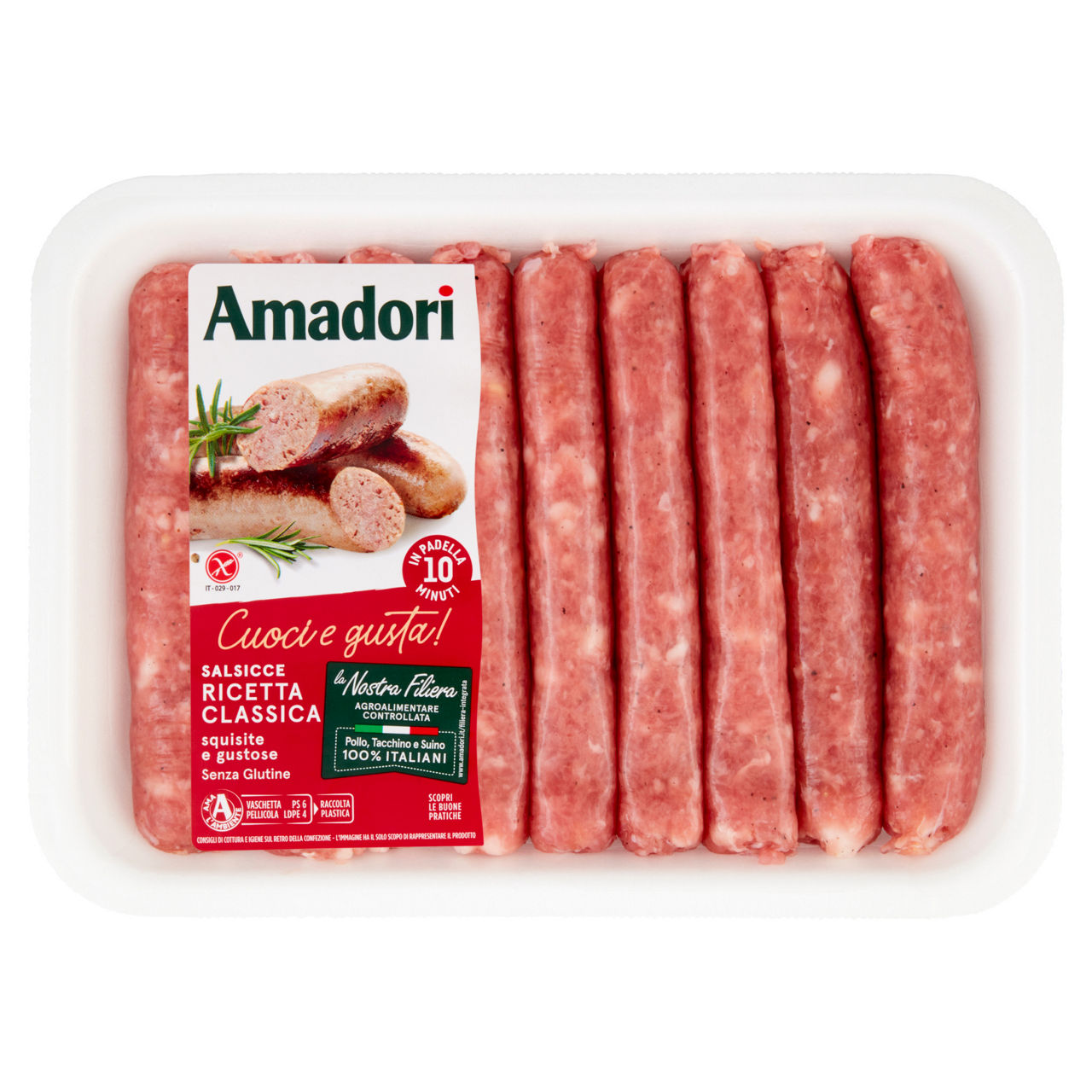 Salsicce di pollo tacchino e suino 650 gr - Immagine 01