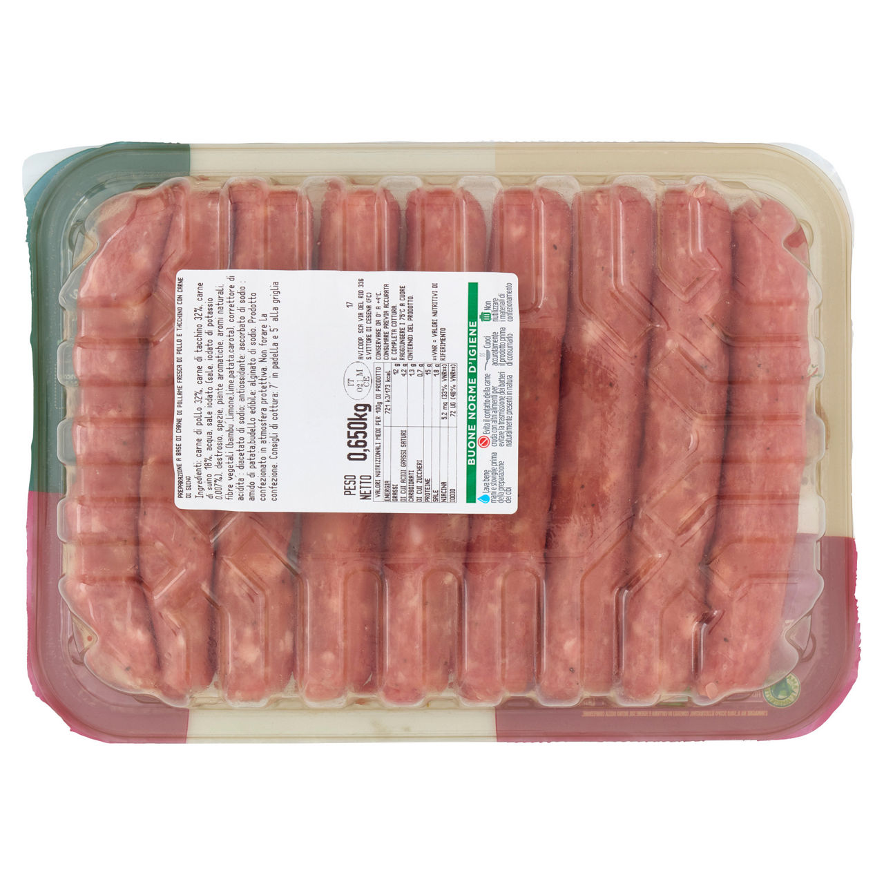 Salsicce di pollo tacchino e suino 650 gr - Immagine 71