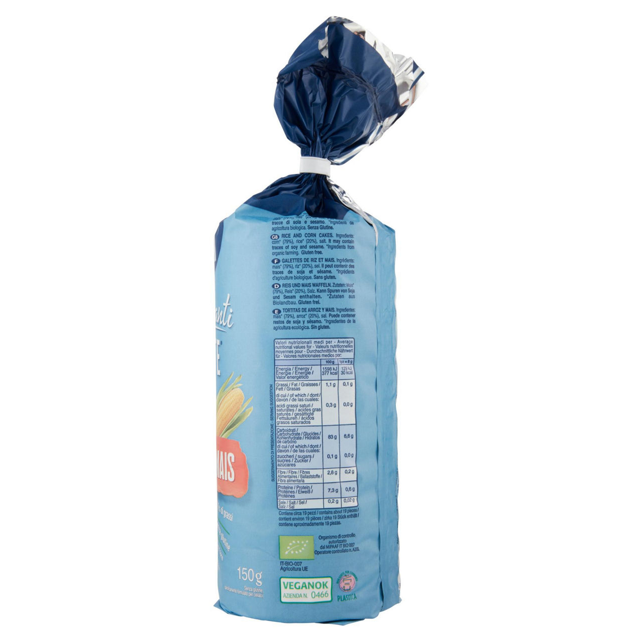 Gallette di riso e mais bio Risette 150 gr - Immagine 51