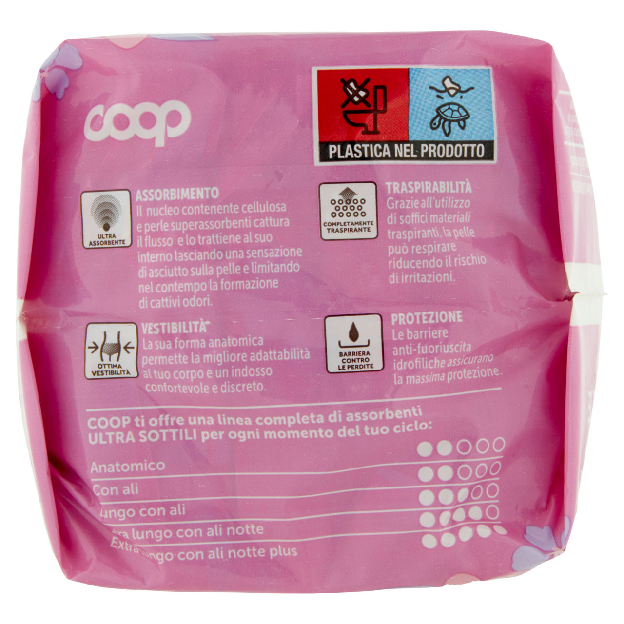 Assorbenti coop ultra sottili con ali ripiegati sacchetto pz.14 - Immagine 21