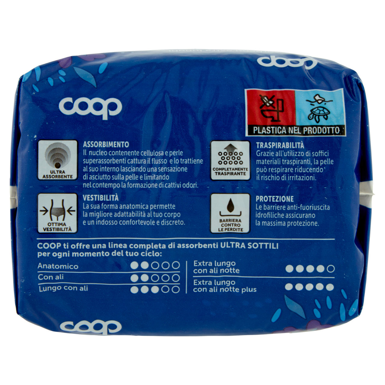 Assorbenti coop ultra sottili extra lungo c/ali ripiegati incarto pz.10 - Immagine 21