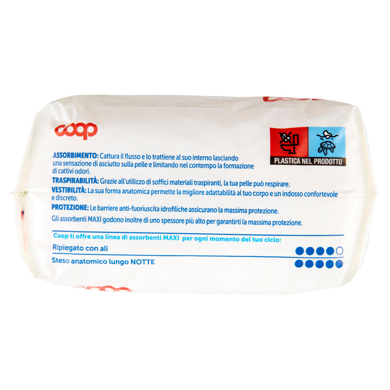 Assorbenti maxi coop stesi anatomici lunghi notte scatola pz.16 - Immagine 61