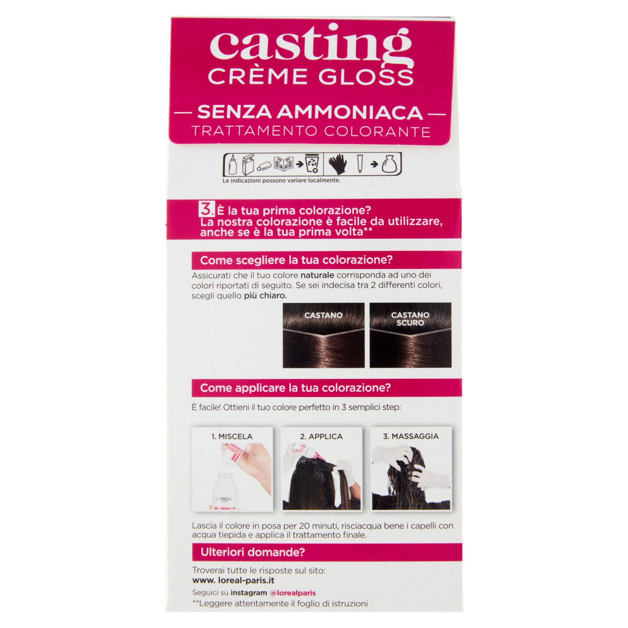 Colorazione trat. senza ammoniaca casting creme gloss n.400 castano sc. pz. 1 - Immagine 31