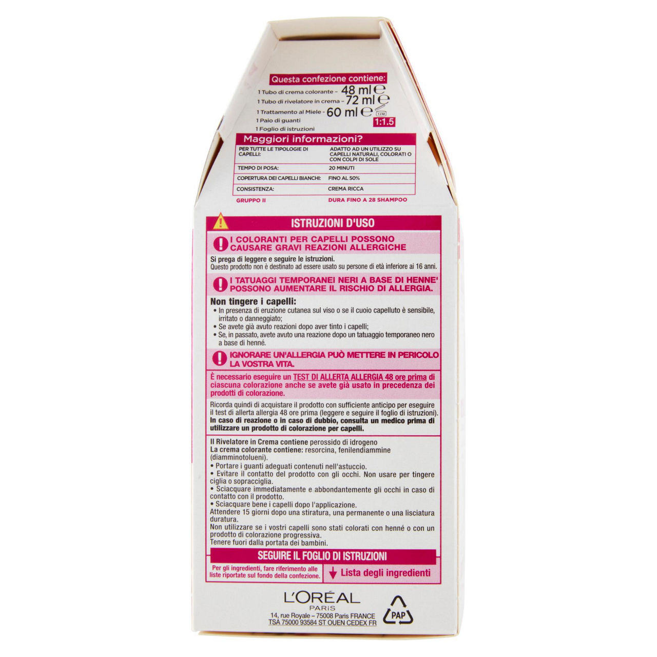 Colorazione trat. senza ammoniaca casting creme gloss n.400 castano sc. pz. 1 - Immagine 41