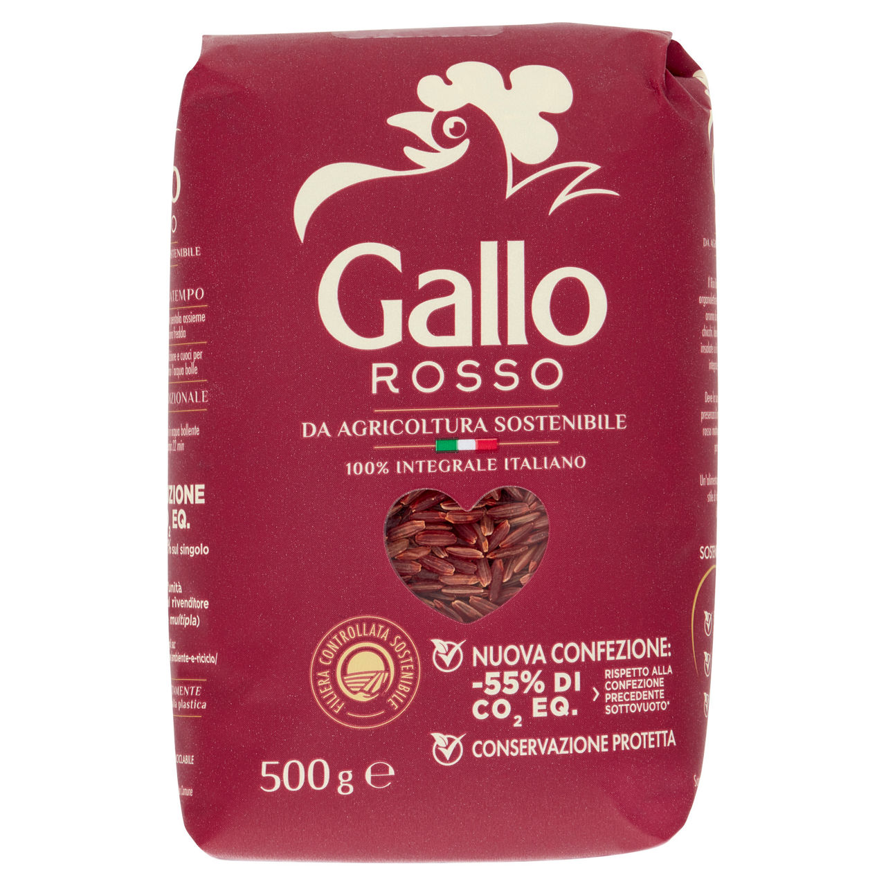 Riso rosso integrale scatola g 500 - Immagine 01