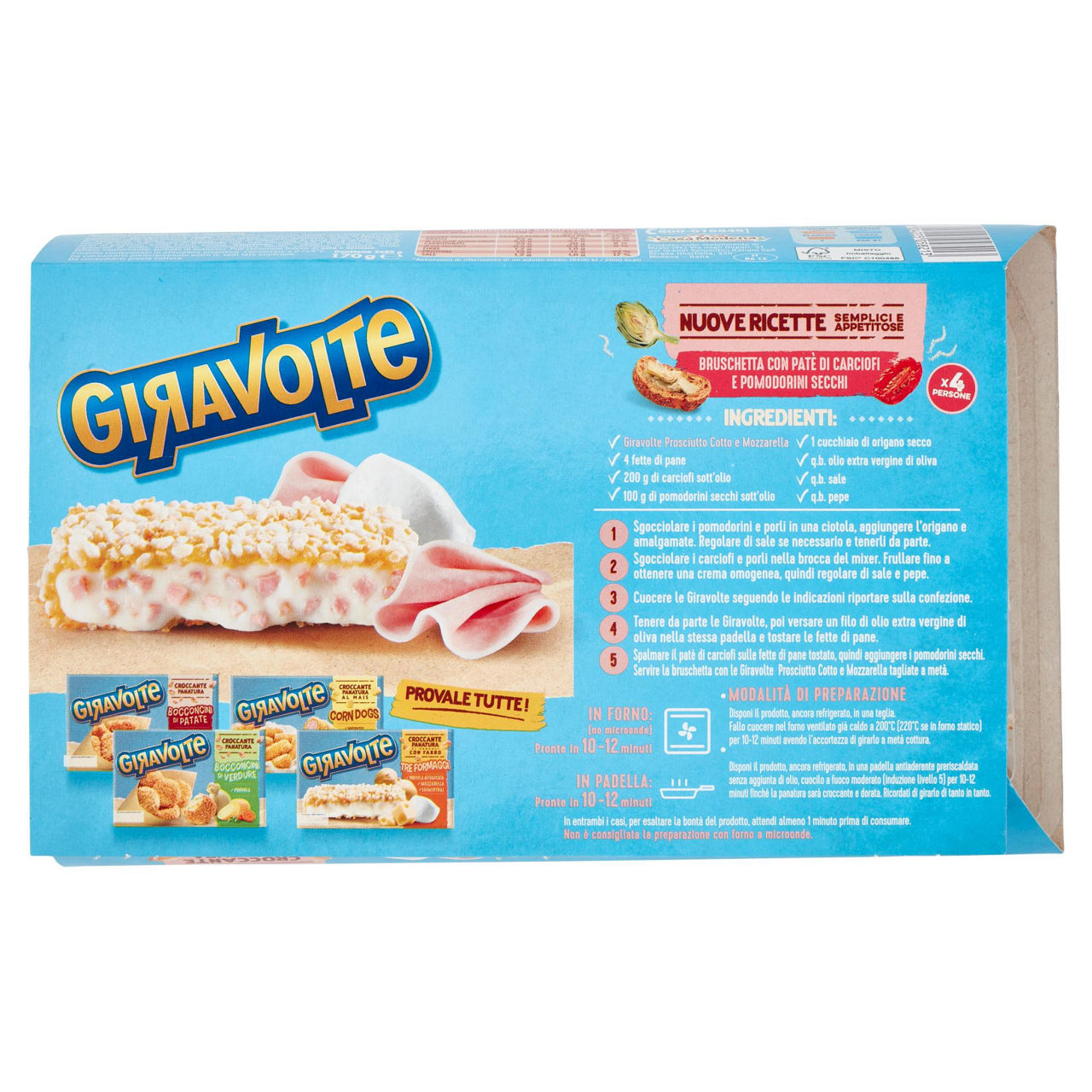 Giravolte croccanti con prosciutto cotto e mozzarella 170 gr - Immagine 11