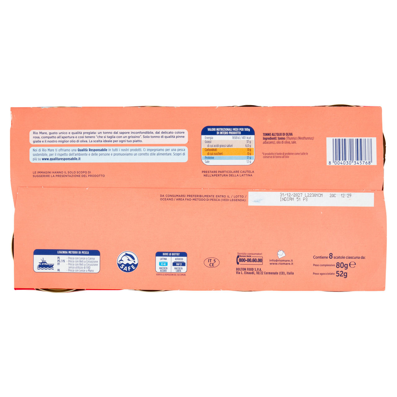 Tonno all'olio di oliva 8 pz x  80 gr - Immagine 31