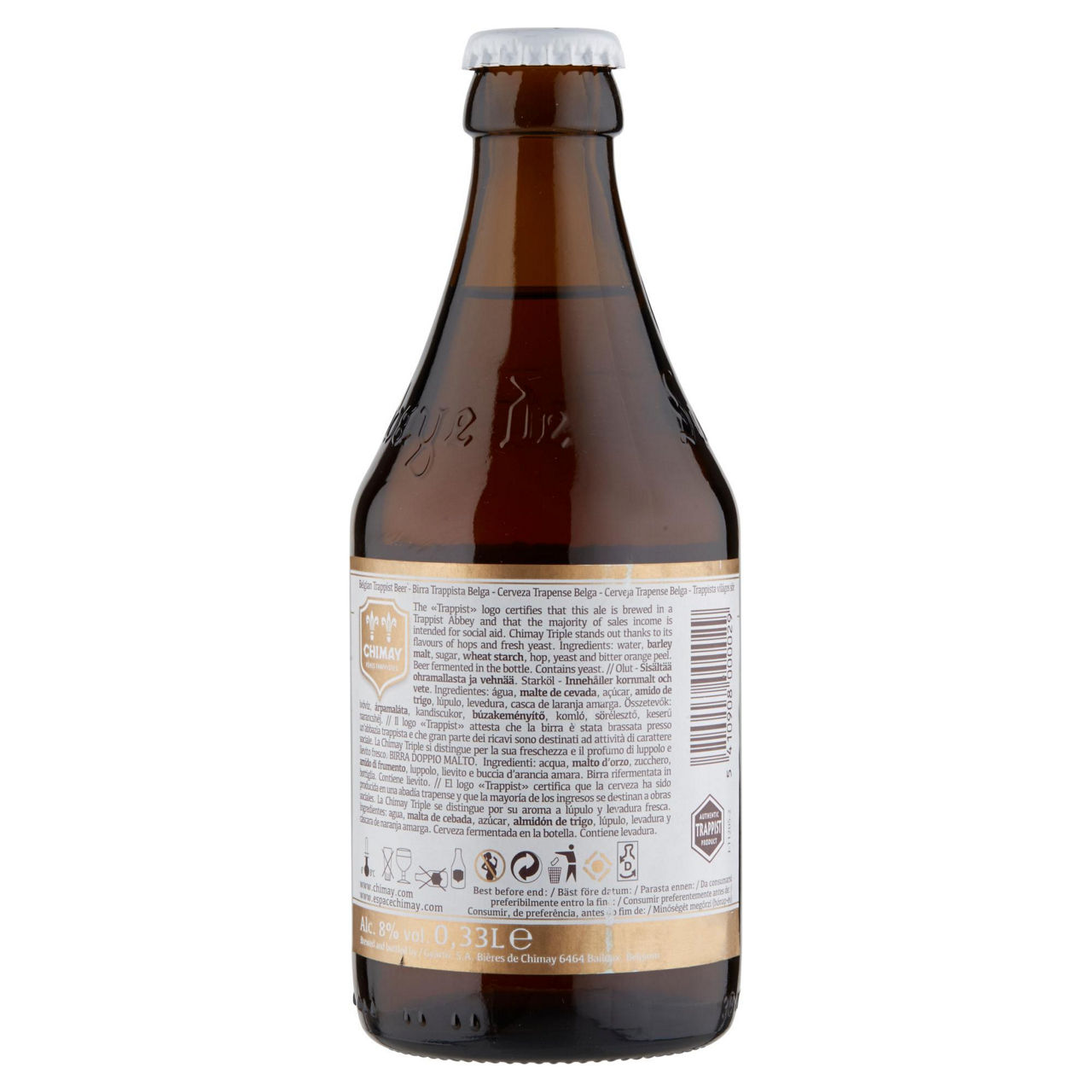 Birra chimay triple 8 gradi bottiglia ml 330 - Immagine 21