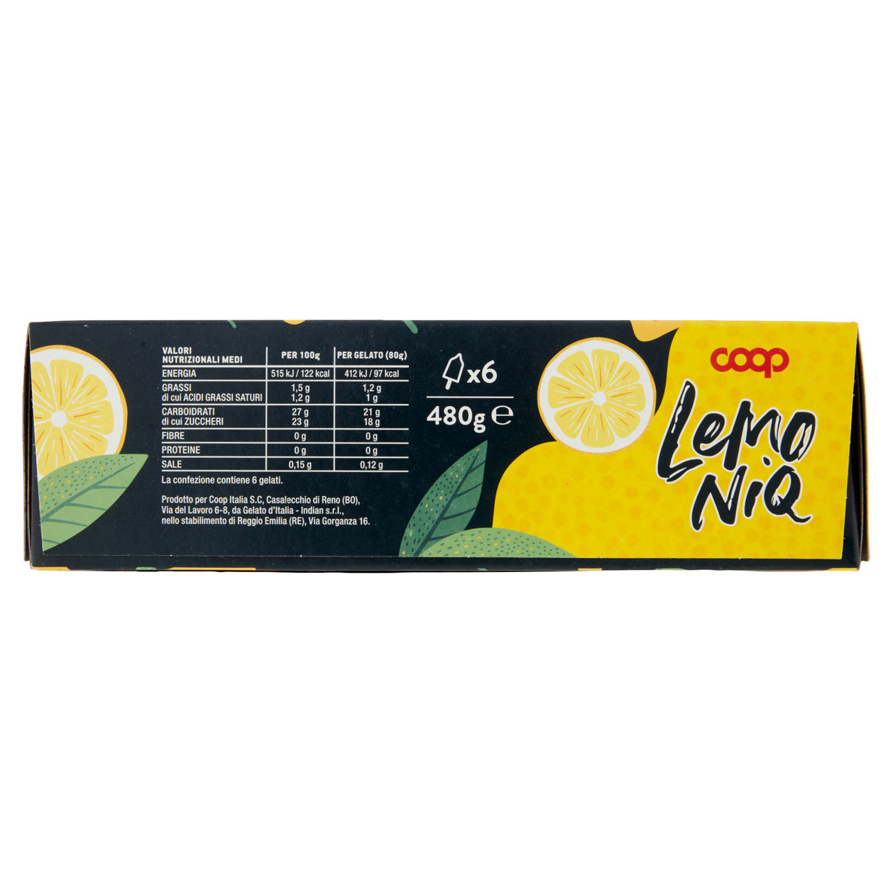 Ghiacciolo al limone su stecco alla liquirizia 6 pz 480 gr - Immagine 31