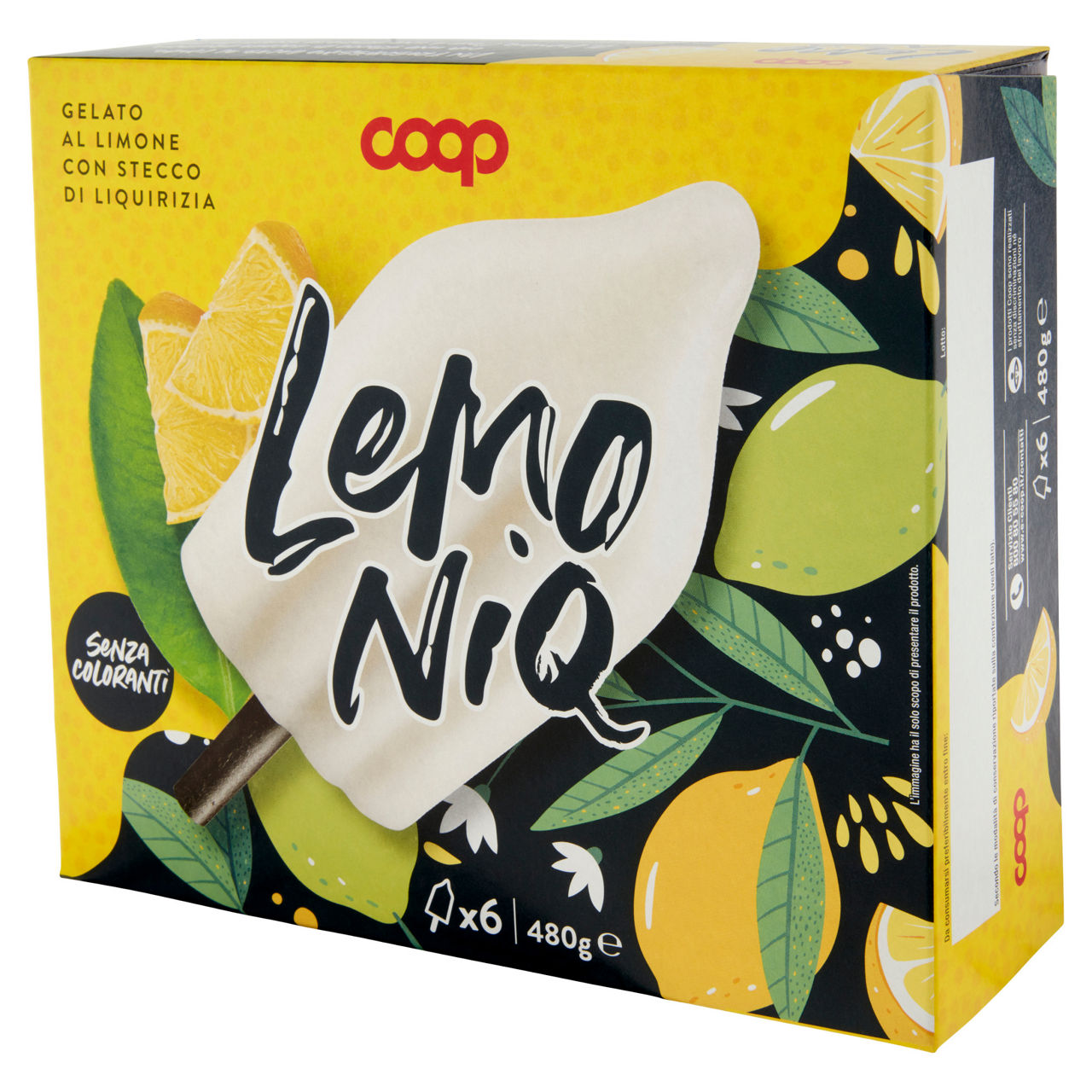 Ghiacciolo al limone su stecco alla liquirizia 6 pz 480 gr - Immagine 61