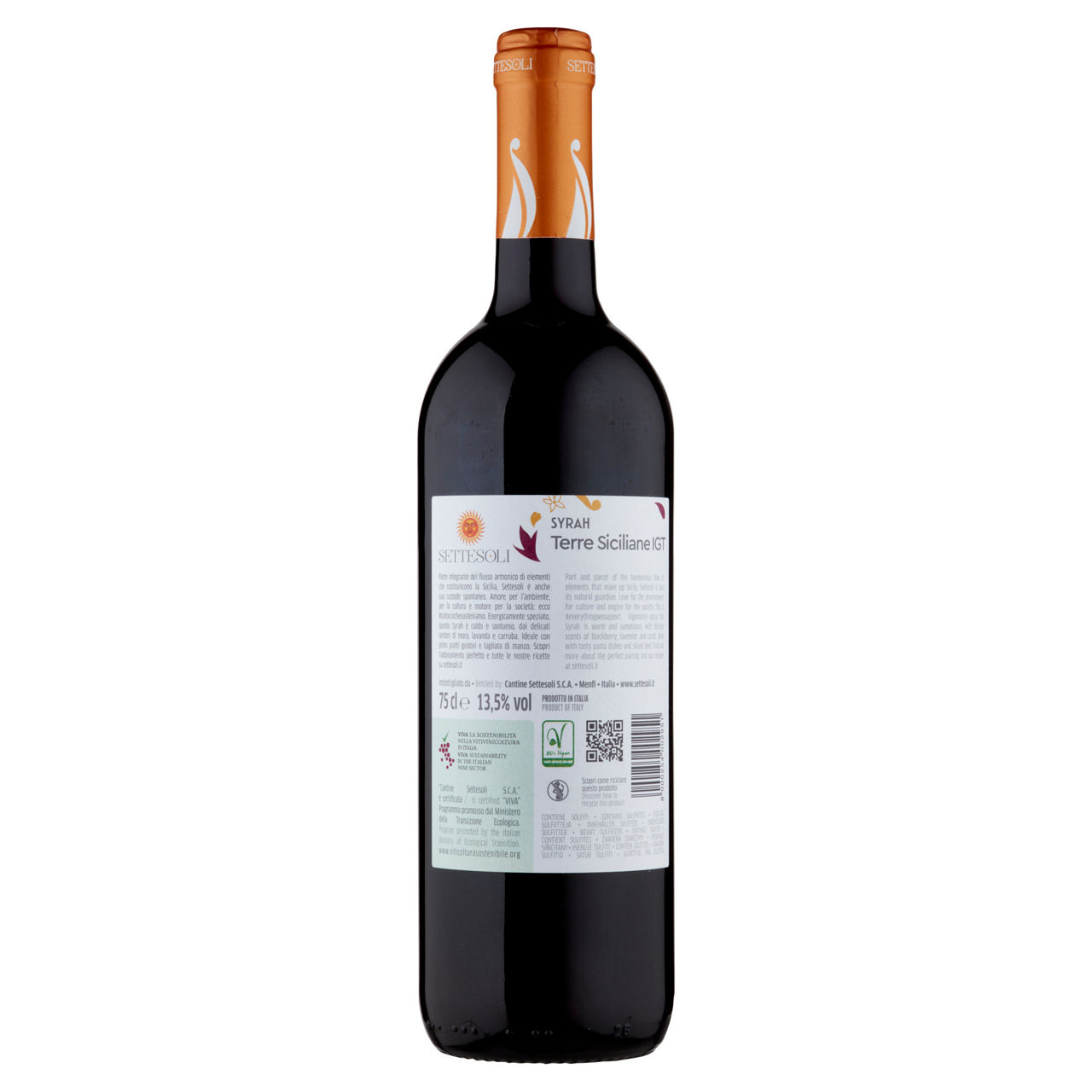 Vino rosso Syrah Terre Siciliane IGT 750 ml - Immagine 11