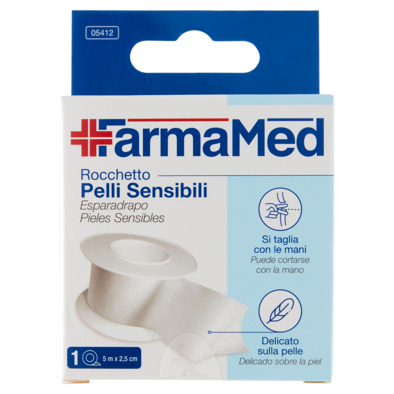 Cerotto rocchetto farmamed tnt 5x2,50 pelli sensibili pz 1 - Immagine 01