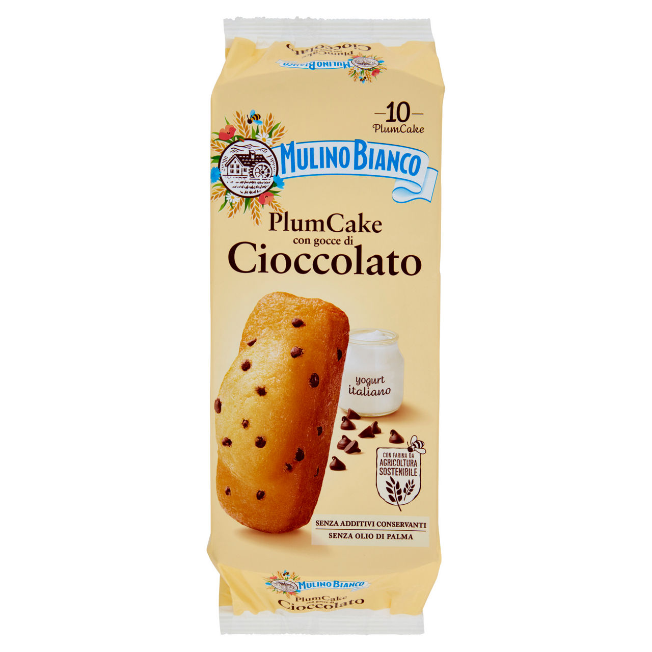 Plumcake con gocce di cioccolato 10 pz 350 gr - Immagine 01