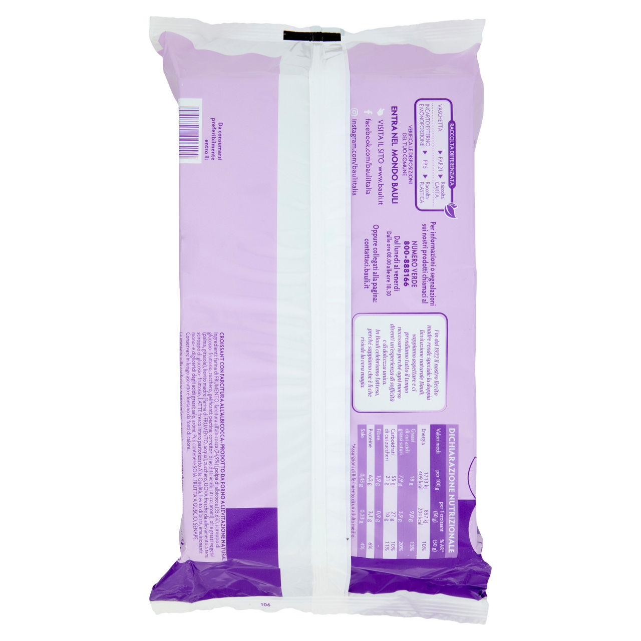 Croissant classico all'albicocca 6 pz 300 gr - Immagine 31