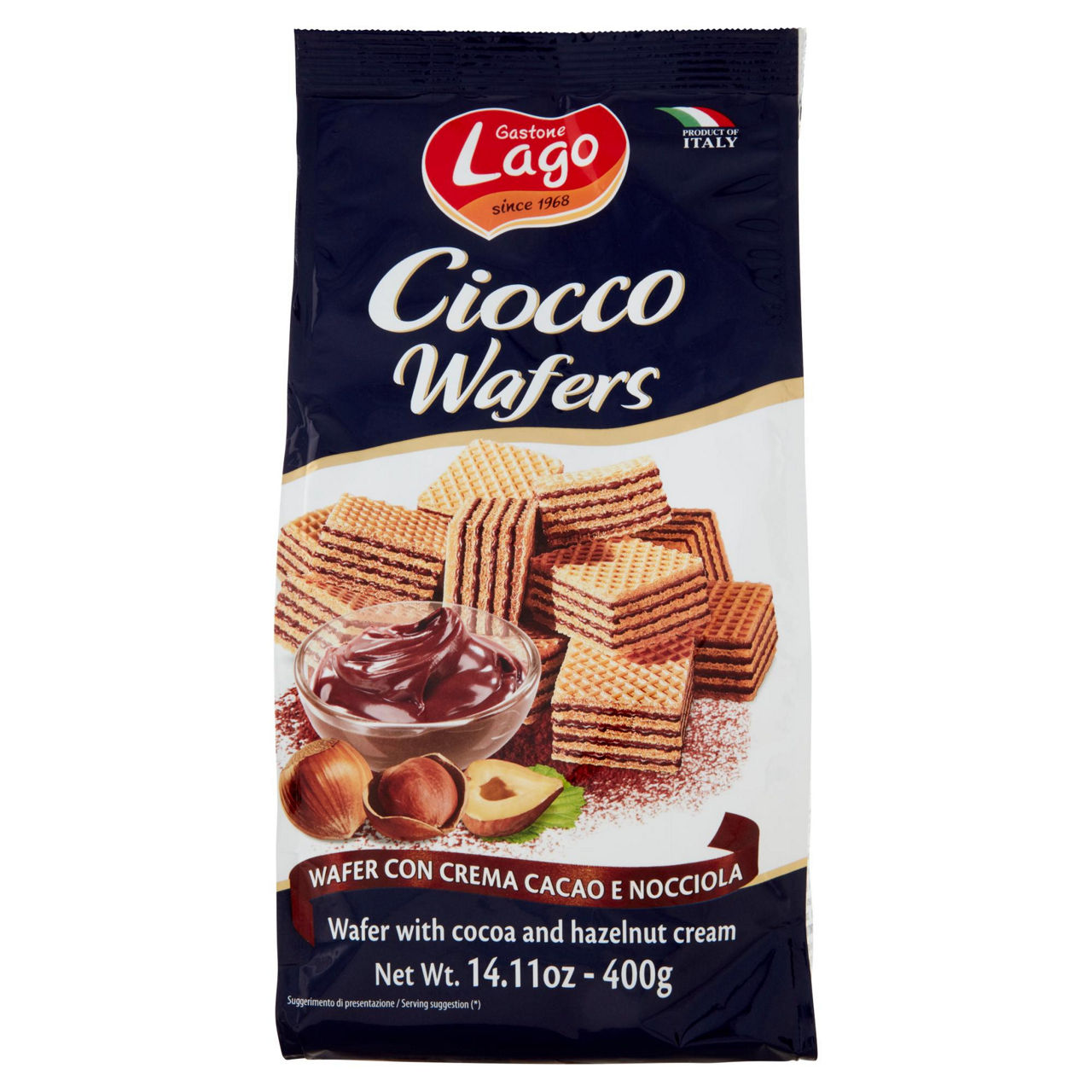Biscotti wafer ciocco 400 gr - Immagine 01