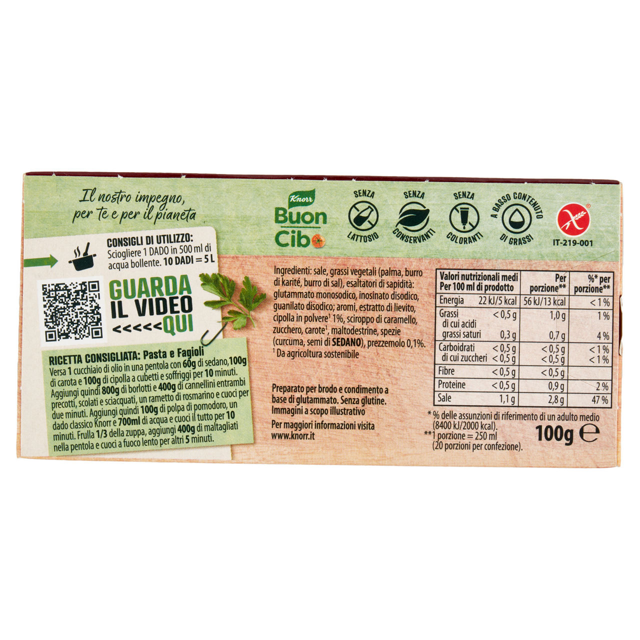 Dado classico knorr tavolette 10 scatola g 100 - Immagine 51
