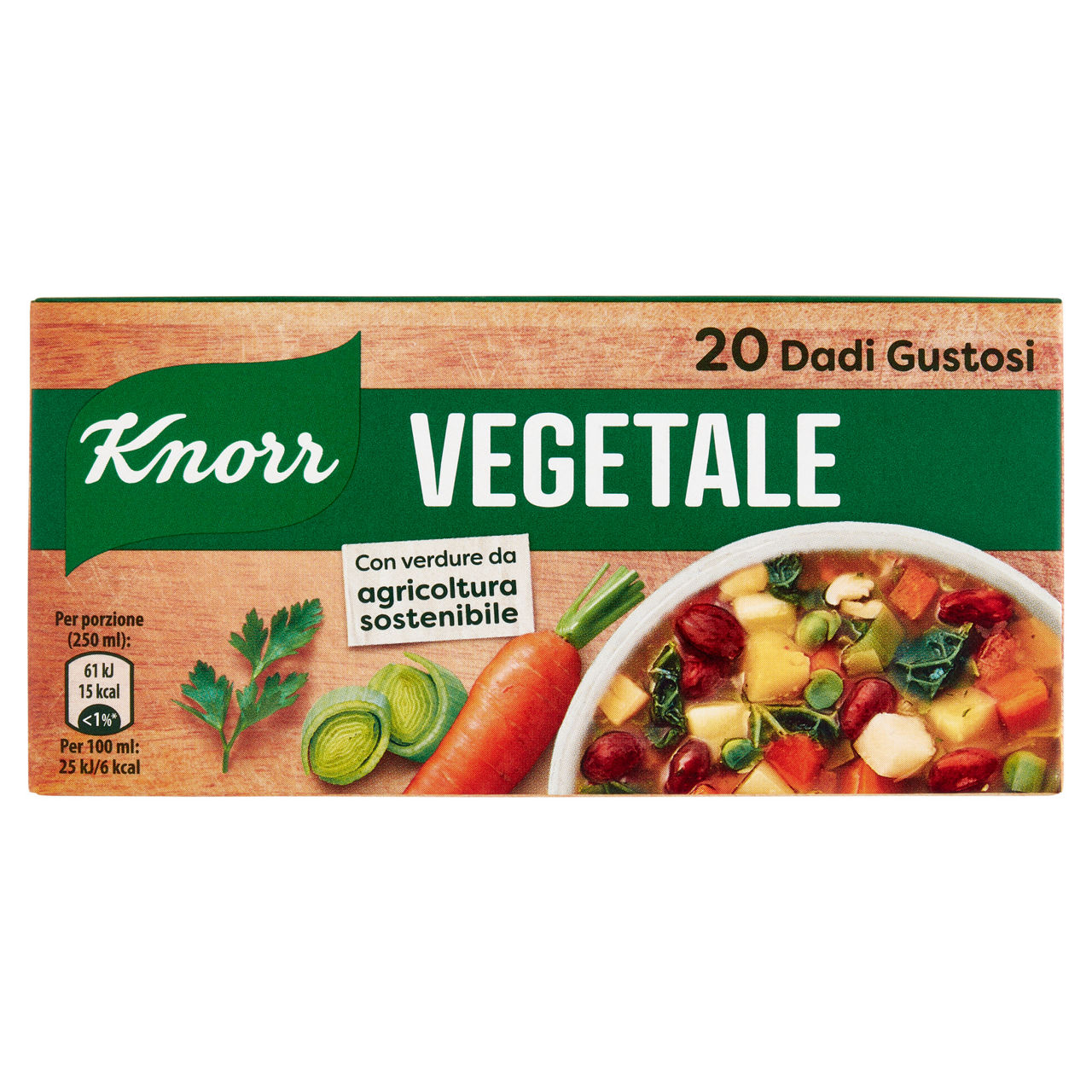 Dado vegetale per brodo 20 pz 